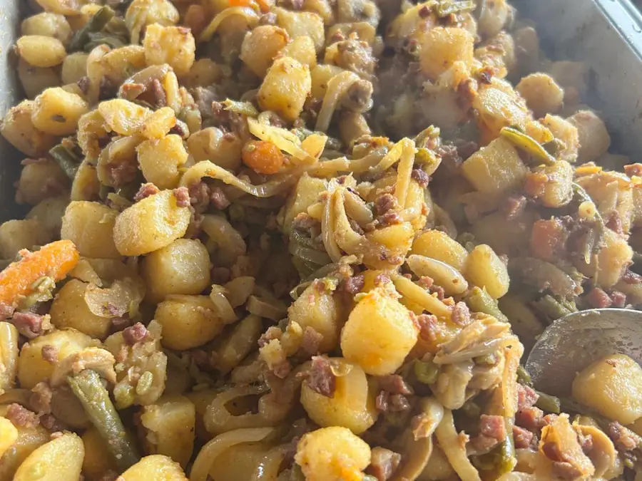 Boerengroente met aardappeltjes